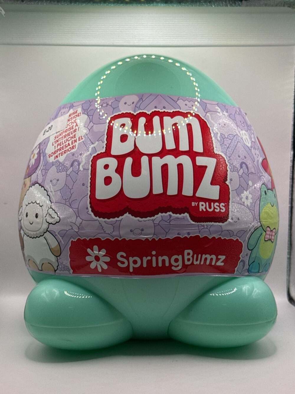 BumBumz SpringBumz Surprise 7.5 Inch Plush Purple Egg Mystery Pack